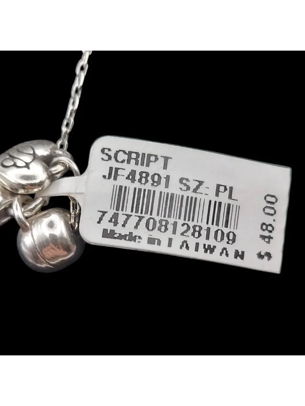 Brighton Script 2 Piece Jewelry Set Silver Plated Necklace Bracelet Gift Tin NWT
